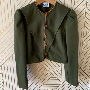 Vintage Bolero Jacket army green.